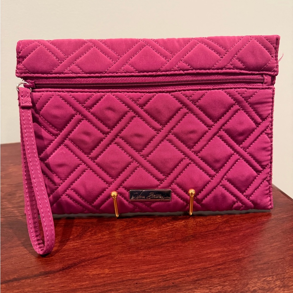 Vera Bradley Plum Quilted Clutch